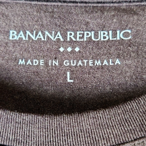 NEW!! Banana Republic Men's Brown Short Sleeve Graphic Tee Shirt Size Large - Picture 5 of 8